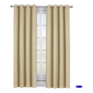 Foto 5 | Foto 5 | Cortinas Blackout 2 Paneles 215 X 135 cm Beige