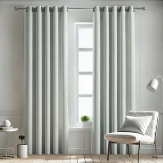 Foto 1 | Foto 1 | Cortina Blackout Rebeca -2 Paneles Calidad Premium 95% Oscuridad -290 X 230 Cm – Gris Perla
