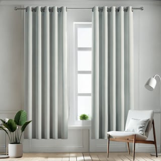 Foto 1 | Foto 1 | Cortina Blackout Rebeca -2 Paneles Calidad Premium 95% Oscuridad -274 X 213 Cm – Gris Perla