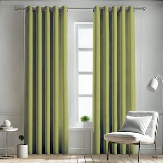 Foto 1 | Foto 1 | Cortina Blackout Rebeca -2 Paneles Calidad Premium 95% Oscuridad -290 X 230 Cm – Verde Olivo