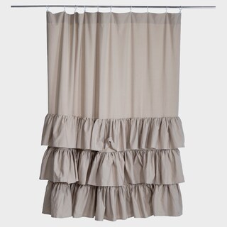Foto 1 | Foto 1 | Cortina De Algodón Gris Con Tres Tramos 180x190 Cm - Venta Internacional.