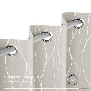 Foto 7 | Foto 7 | Cortinas Deconovo, Opacas, Con Ojales Plateados, Color Beige, 132 X 114 Cm - Venta Internacional.