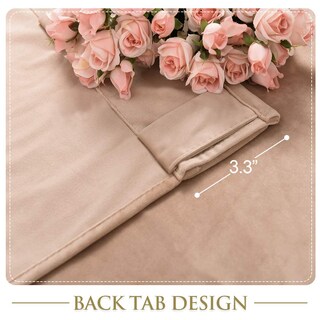 Foto 4 | Foto 4 | Cortinas Stangh De Terciopelo Rubor Beige, 183 Cm De Longitud, Con Bloqueo De Luz - Venta Internacional.