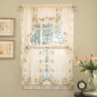 Foto 1 | Foto 1 | Juego De Cortinas De Cocina Sweet Home Collection Rosemary Linen - Venta Internacional.