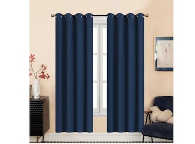 Foto 2 | Foto 2 | Cortina En 2 Paneles 280x220cm Premium Quality! Color Marino Premium