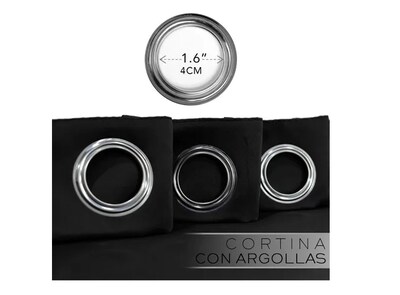 Foto 2 | Foto 2 | Cortina En 2 Paneles 280x220cm Premium Quality! Color Negro