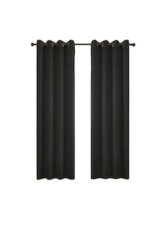 Foto 1 | Foto 1 | Cortinas Para Recamara Sala Elegantes 270x215cm 2 Paneles Aislamiento Térmico Y Reducción De Ruido Tela Impermeable Negro