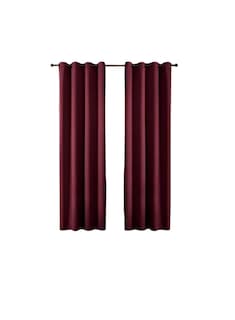 Foto 1 | Foto 1 | Cortinas Para Recamara Sala Premium 270x215cm 2 Paneles Aislamiento Térmico Y Reducción De Ruido Tela Impermeable Verde Bordó