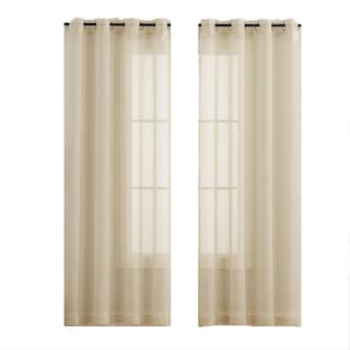 Foto 1 | Foto 1 | Cortinas Translúcidas 2 Paneles 140x220 Cm Color Beige | Luz Natural Y Estilo Moderno Kyuden Home