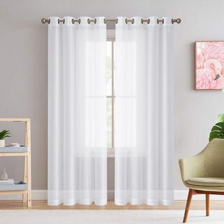 Foto 1 | Foto 1 | Cortinas Translúcidas 140 x 220 cm Blancas