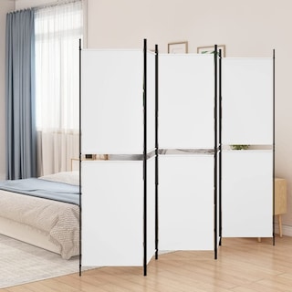Foto 2 | Foto 2 | Separador De Ambientes Vidaxl 5 Paneles Tela Blanca 250 X 200 Cm - Venta Internacional.