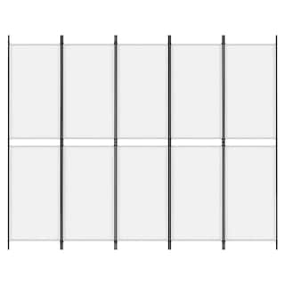 Foto 4 | Foto 4 | Separador De Ambientes Vidaxl 5 Paneles Tela Blanca 250 X 200 Cm - Venta Internacional.