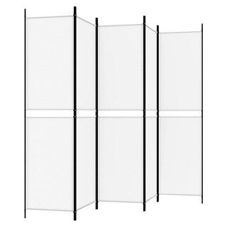 Foto 6 | Foto 6 | Separador De Ambientes Vidaxl 5 Paneles Tela Blanca 250 X 200 Cm - Venta Internacional.