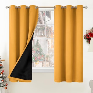 Foto 1 | Foto 1 | Cortinas Bgment Con Aislamiento Térmico, 100% Opacas, 42 X 160 Cm, Color Musgo - Venta Internacional.