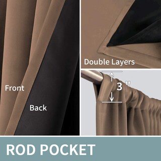 Foto 2 | Foto 2 | Cortinas Bgment Con Aislamiento Térmico 100% Opacas Para Dormitorio - Venta Internacional.