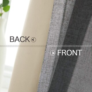 Foto 6 | Foto 6 | Cortinas Miulee con Textura de Lino Opacas 100% Aislantes Térmicas - Venta Internacional