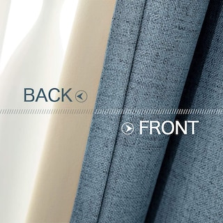 Foto 6 | Foto 6 | Cortinas Miulee con Textura de Lino Opacas 100% Aislantes Térmicas - Venta Internacional