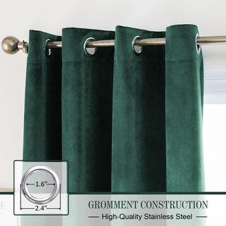 Foto 2 | Foto 2 | Cortinas Pleasant Boulevard Velvet Heavy Blackout 52 X 240 Cm 2 - Venta Internacional.