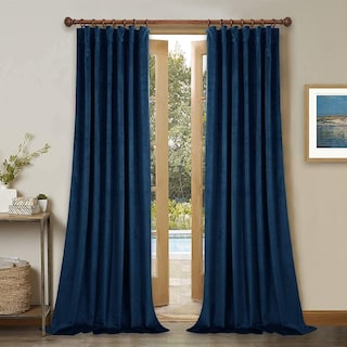 Foto 1 | Foto 1 | Cortinas StangH de Terciopelo Supersuave Azul Marino 132 X 244 cm 2 Paneles - Venta Internacional