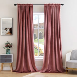 Foto 1 | Foto 1 | Cortinas Miulee de Terciopelo Rosa 274 cm - Venta Internacional