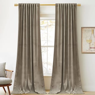 Foto 1 | Foto 1 | Cortinas StangH Luxury de Terciopelo Beige Camello 244 x 244 cm - Venta Internacional