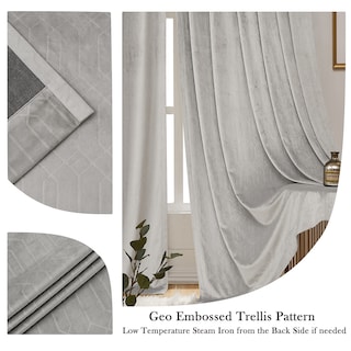 Foto 5 | Foto 5 | Cortinas de Terciopelo Opacas Central Park 132 x 213 cm 2 Paneles - Venta Internacional