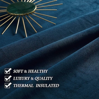 Foto 6 | Foto 6 | Cortinas Ryb Home de Terciopelo Azul Marino Opacas 132 x 213 Cm 2 Paneles - Venta Internacional