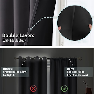 Foto 6 | Foto 6 | Cortinas Bgment con Aislamiento Térmico 100% Opacas 132 x 183 Cm - Venta Internacional