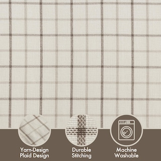 Foto 2 | Foto 2 | Cortina Madison Park Anaheim Cabin Plaid 50 X 108 Cm, Color Natural - Venta Internacional.