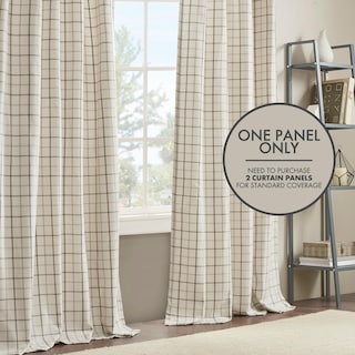 Foto 5 | Foto 5 | Cortina Madison Park Anaheim Cabin Plaid 50 X 108 Cm, Color Natural - Venta Internacional.