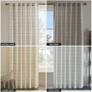 Foto 7 | Foto 7 | Cortina Madison Park Anaheim Cabin Plaid 50 X 108 Cm, Color Natural - Venta Internacional.