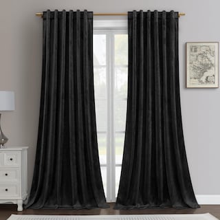 Foto 1 | Foto 1 | Cortinas Homeideas Negras de 2 Paneles-Venta Internacional