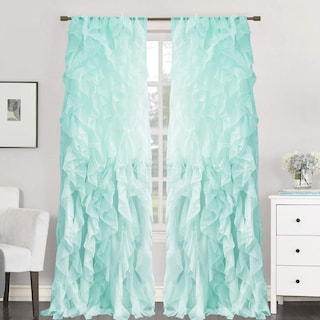 Foto 1 | Foto 1 | Cortinas De Gasa Transparente Con Volantes De La Colección Sweet Home - Venta Internacional.