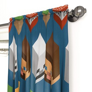 Foto 5 | Foto 5 | Set De Cortinas Jay Franco Minecraft Isométrico Azul 160x160 Cm - Venta Internacional.