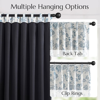 Foto 5 | Foto 5 | Cortinas Jinchan Pinch Plisadas, 100% Opacas, Con Estampado Floral, 213 X 214 Cm - Venta Internacional.