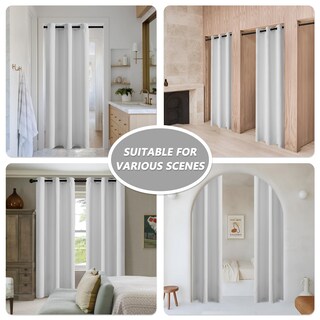 Foto 2 | Foto 2 | Cortinas Mysky Home, Color Blanco Grisáceo, 203 X 203 Cm, Para Dormitorio, X1 - Venta Internacional.