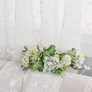 Foto 6 | Foto 6 | Cortinas Transparentes Youngstex De Lino De 160 Cm De Longitud, Color Blanco, 2 Paneles - Venta Internacional.