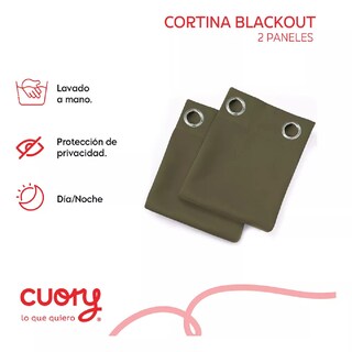 Foto 2 | Foto 2 | Cortina Blackout Premium 132 X 213 Caqui
