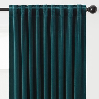 Foto 4 | Foto 4 | Cortinas Chanasya Premium Blackout Velvet 132 X 213 Cm, Color Verde Azulado, X2 - Venta Internacional.