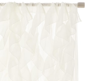 Foto 2 | Foto 2 | Cortinas Sweet Home Collection En Gasa Transparente Con Forma De Cascada 96 X 127 Cm - Venta Internacional.