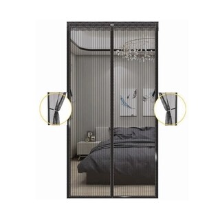 Foto 3 | Foto 3 | Mosquitero Con Magnetismo Para Puertas 230x110cm Eo Safe Imports Esi-20949 Negro