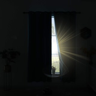 Foto 5 | Foto 5 | Cortinas Koufall Azules De 213 Cm De Largo Para Sala De Estar 2 Paneles - Venta Internacional.