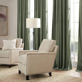 Foto 4 | Foto 4 | Juego De 2 Paneles De Cortinas Ryb Home De Terciopelo Verde Salvia 230 X 228 Cm - Venta Internacional.