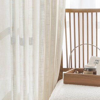 Foto 4 | Foto 4 | Cortina Fmfunctex De Lino Natural 100 X 213 Cm Con Ojales De Color Beige Transparente - Venta Internacional.