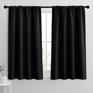 Foto 1 | Foto 1 | Bloque De Luz Solar Blackout Curtains Ryb Home De 42 X 45 Pulgadas Color Negro - Venta Internacional.
