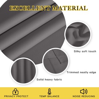 Foto 4 | Foto 4 | Cortina Opaca Nicetown Color Gris 213 X 213 Cm Con Aislamiento Térmico - Venta Internacional.