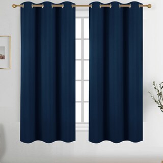 Foto 1 | Foto 1 | Cortinas Opacas Diraysid Térmicas Azul Marino 42 X 72 Pulgadas 2 Paneles - Venta Internacional.