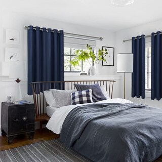 Foto 3 | Foto 3 | Cortinas Opacas Diraysid Térmicas Azul Marino 42 X 72 Pulgadas 2 Paneles - Venta Internacional.