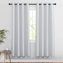 Cortinas Nicetown Para Oscurecer Habitaciones De Color Blanco Grisáceo  132 X 198 Cm De Ancho - Venta Internacional.