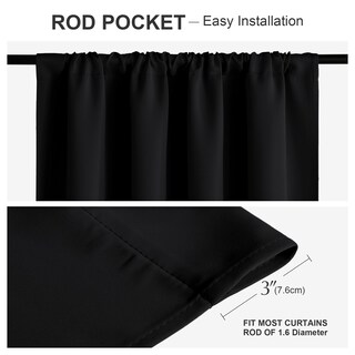 Foto 2 | Foto 2 | Cortinas Pony Dance Blackout Short  91 X 92 Cm  2 Paneles  Color Negro - Venta Internacional.